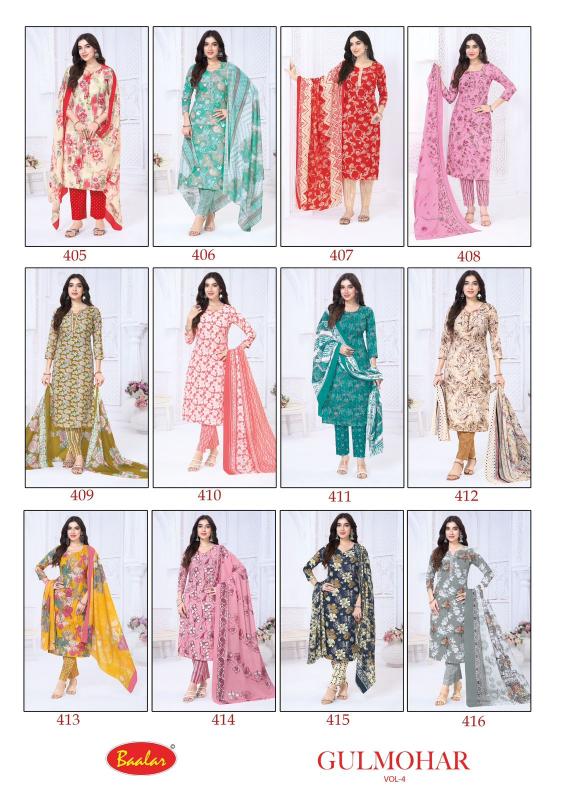 Baalar gulmohar vol-4 dress material wholesale in dubai